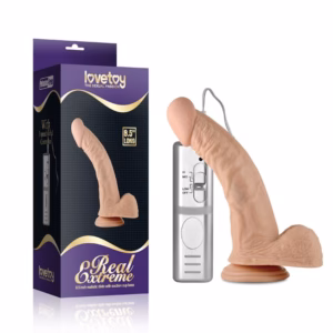 8.5" Real Extreme Vibrating Dildo