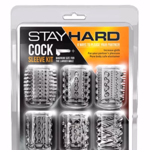 Stay Hard Cock Sleeve Kit Clear
