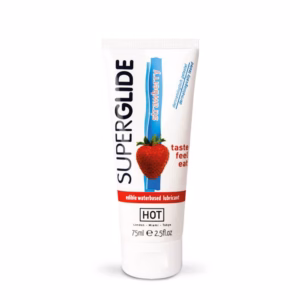 HOT Superglide edible lubricant waterbased - STRAWBERRY 75 ml