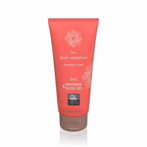 Massage- & Glide Gel 2 in 1 - Strawberry scent 200ml