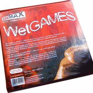 SexMAX WetGAMES Sex-Laken, 180 x 220 cm, Rot (fitted sheet, red)