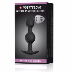 Pretty Love Heavy Balls Silicone Butt Plug 2