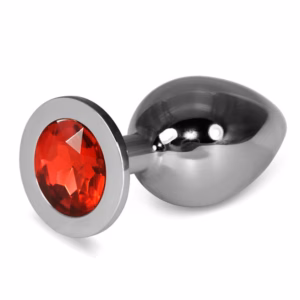 Rosebud Classic Metal Plug L Red