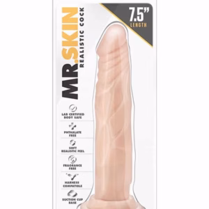 Mr. Skin Realistic Cock Basic 7.5 inch Beige