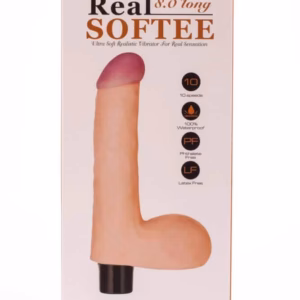 8" Real Softee Vibrating Dildo 4