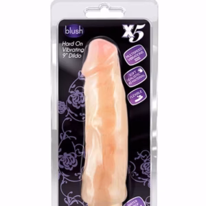 X5 Hard On Vibrating 9inch Dildo