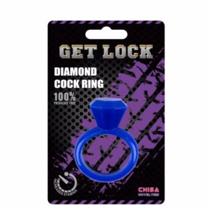 Diamond Cock Ring Blue