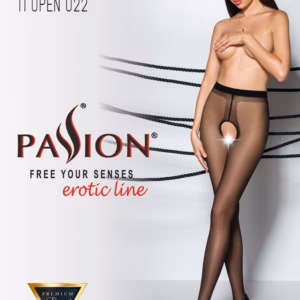 TIOPEN 022 black/red S/M 1/2 (20 den)