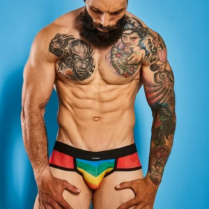 C4M-Mixed Jockstrap-Rainbow-XL