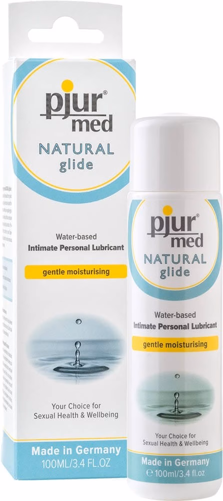 pjur® med NATURAL glide - 100 ml bottle vízbázisú síkosító - Image 2