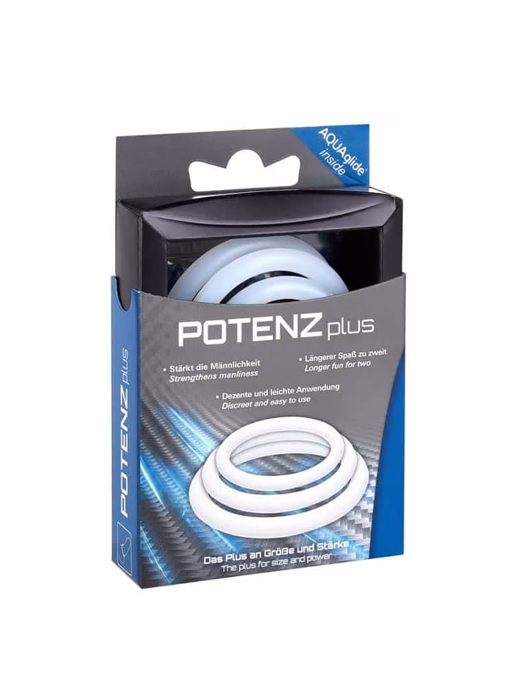 POTENZplus Transparent 3er Mix (S, M, L) péniszgyűrű - Image 2