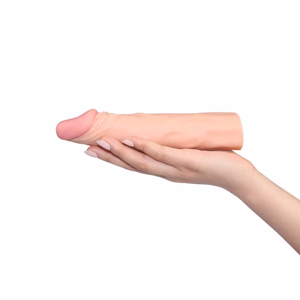 Pleasure X-Tender Penis Sleeve Flesh 1 péniszköpeny - Image 2