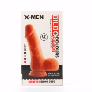 X-MEN 7.5" Dildo Colours Pleasure Black 3