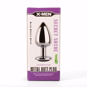 X-MEN Secret Shine Metal Butt Plug Black M