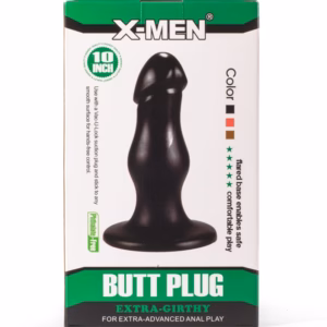 X-Men 8.66" Extra Girthy Butt Plug Black II
