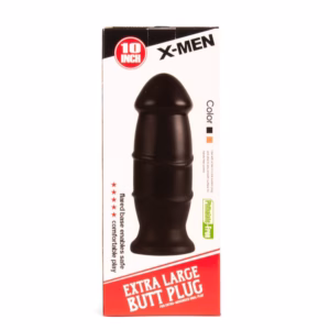 X-MEN 10 inch Butt Plug Black