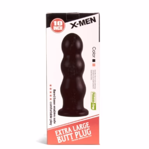 X-MEN 10 inch Butt Plug Black