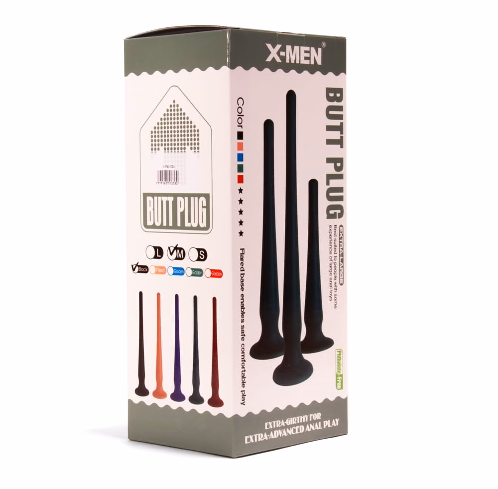 X-MEN Butt Plug Size M Black fenékdugó - Image 2