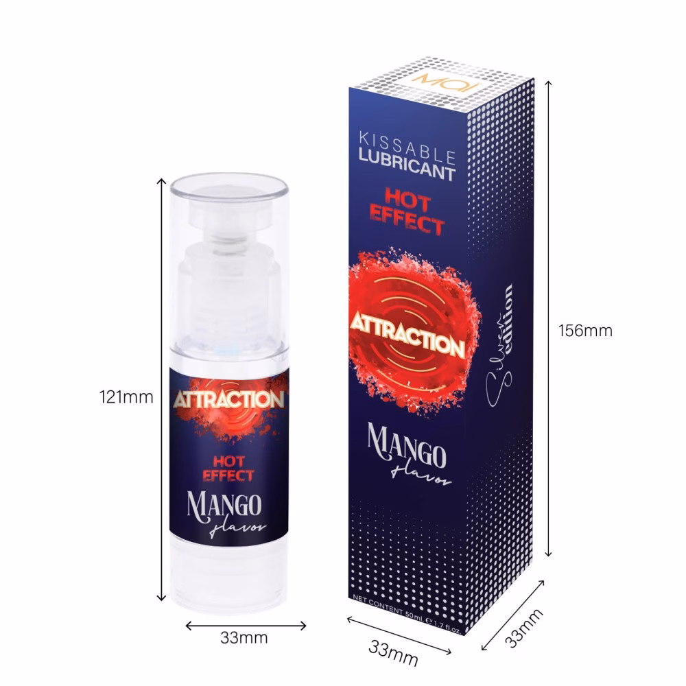 LUBRICANT ATTRACTION HEAT MANGO 50 ML vízbázisú síkosító - Image 6