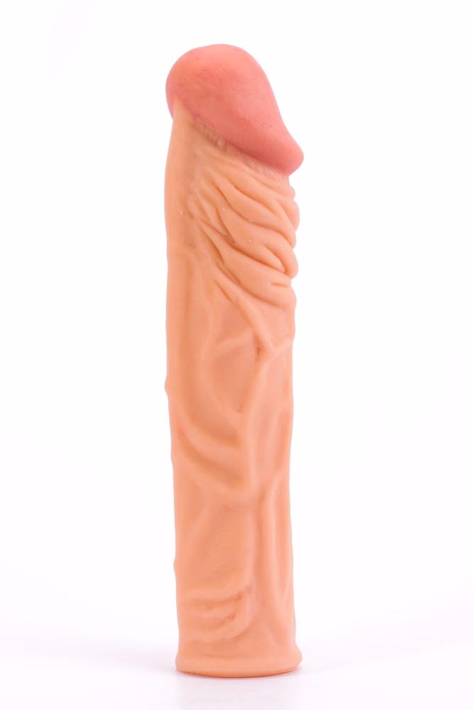 Pleasure X-Tender Penis Sleeve Flesh 3 péniszköpeny - Image 5