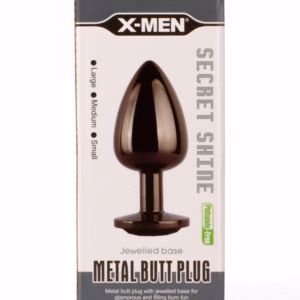 X-MEN Secret Shine Metal Butt Plug Gun Colour M