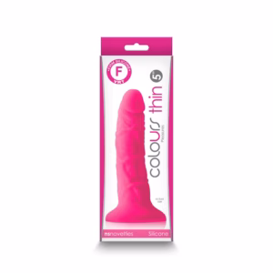 Colours - Pleasures - Thin 5" Dildo - Pink