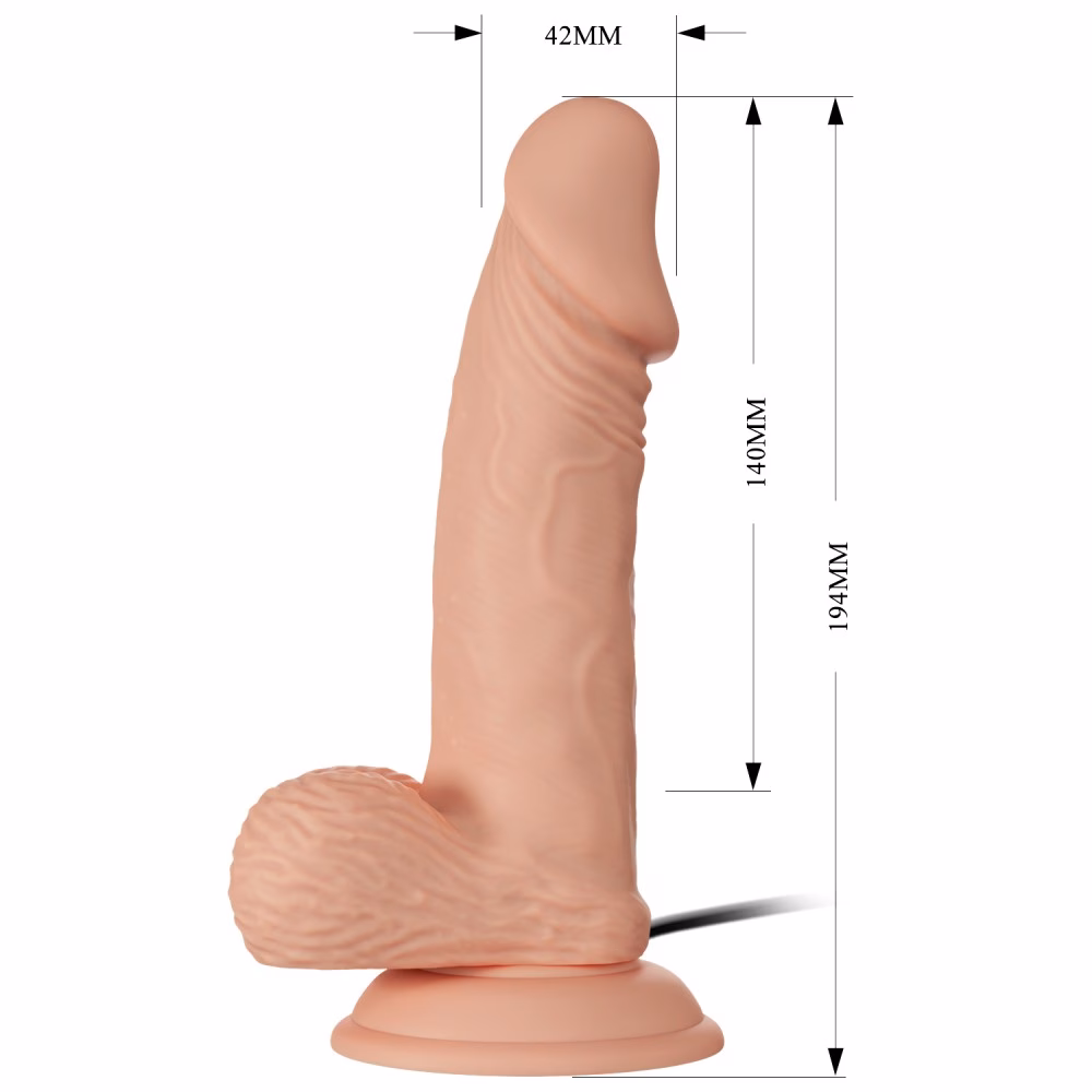Beautiful Zebulon 7,6 " Vibrating Dildo realisztikus vibrátor - Image 2