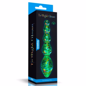 Glow-in-the-dark Twilight Gleam Glass Dildo-Tantalizing Orbs