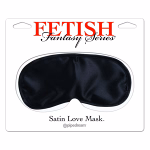 Satin Love Mask  Black