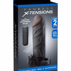 Vibrating Real Feel 2" Extension  Black