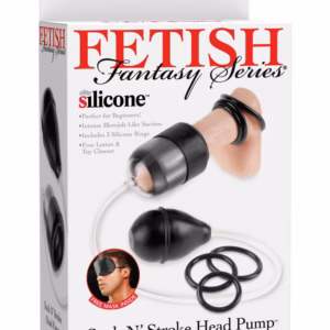 Suck N' Stroke Head Pump  Clear/Black