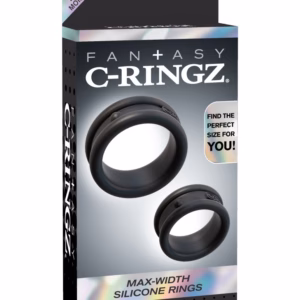 Max-Width Silicone Rings  Black