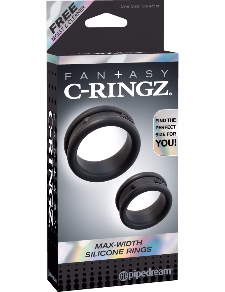 Max-Width Silicone Rings Black