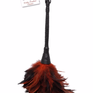 Frisky Feather Duster  Red/Black