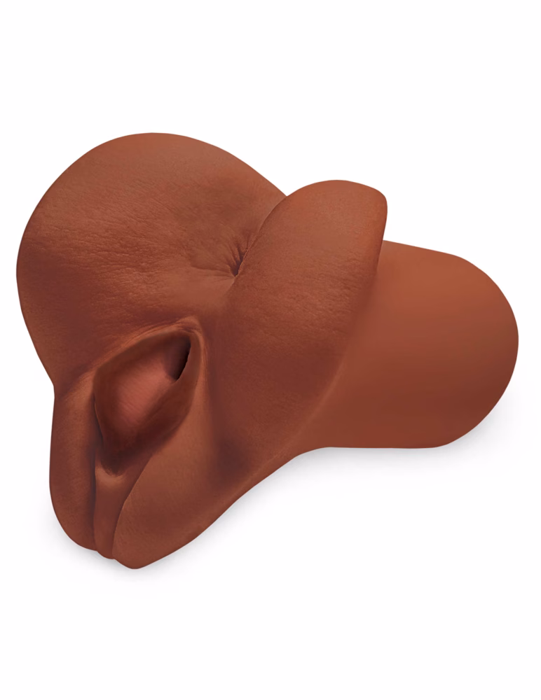 Pick Your Pleasure Stroker Brown vagina és anál maszturbátor - Image 3