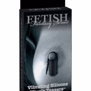 Vibrating Silicone Nipple Teazers  Black