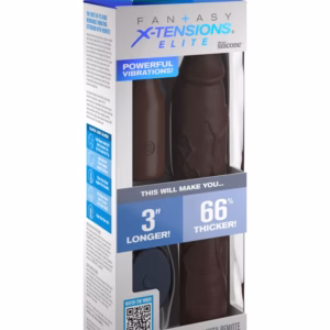 9" Sleeve Vibrating 3" Plug w/Remote Brown