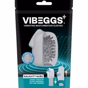 VIBEGGS - Naughty Nubs - Vibrating Masturbation Sleeve - White