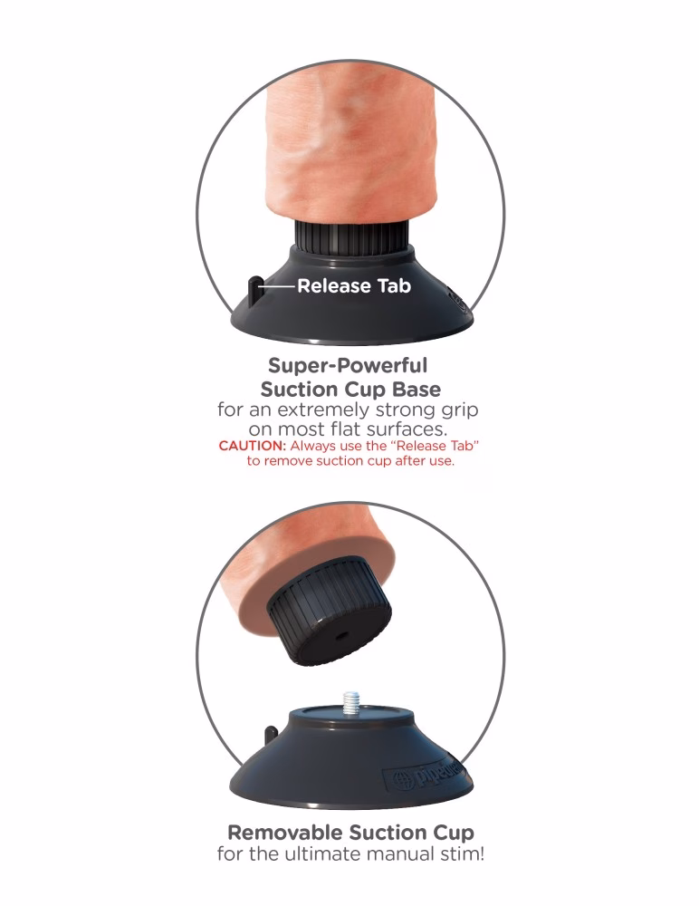 8" Vibrating Cock Light realisztikus vibrátor - Image 4