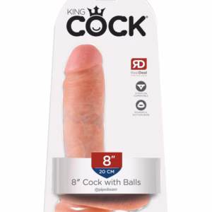 8" Cock with Balls  Light