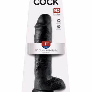 11" Cock with Balls Black