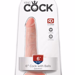 6" Cock with Balls  Light