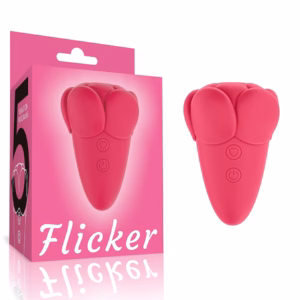 Flicker Rechargeable Vibrator Rose Red