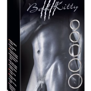 Bad Kitty Set of 5 Metal Rings