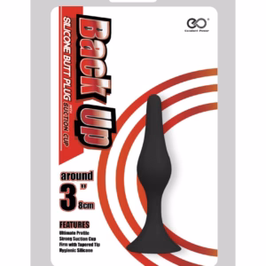 Back Up 3" Silicone Butt Plug w/Suction Cup I