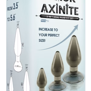 Black Axinite 3 IN 1 Anal Plug Kit Set III
