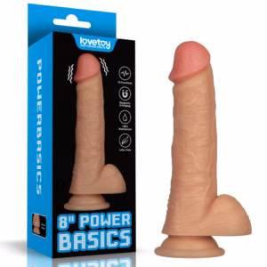8'' Vibrating Power Basics Cock