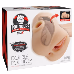 Double Pounder Vibrating Squeeze Stroker