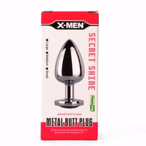 X-MEN Secret Shade Metal Butt Plug Red S
