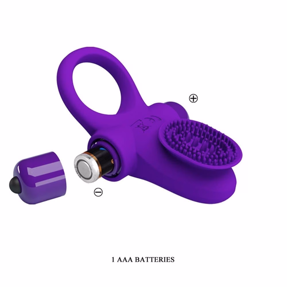 Pretty Love Vibrant Penis Ring 2 Purple - 8. kép